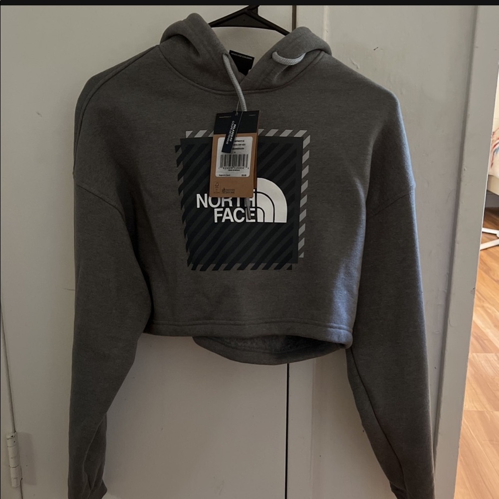 Small north face crop top sweater